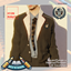 Men's Luxurious Long-sleeve Blazer Shirt with Necktie Winter School Uniform logo