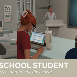 Trad FR Medical School Student Mod (V2) by ELLESIMSWORLD logo