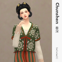 [SixCirclesCC] Chinese Dress - Chunshen - Gallery - The Sims 4 Create a ...