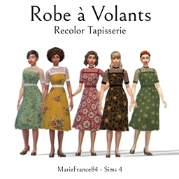 Robe à Volants//Recolor Tapisserie//CottageLiving logo
