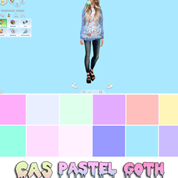Cas Pastel Goth