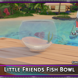 Little Friends Fish Bowl by SrslySims | Chinese Translation