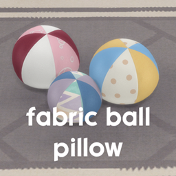 Fabric ball pillow project image
