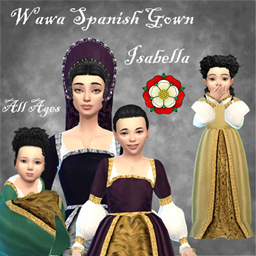 Wawa Spanish Tudor Gown Isabella logo