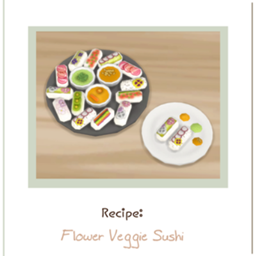 Sushi con verduras y flores de Littlbowbub Traducido al español by LizzySims