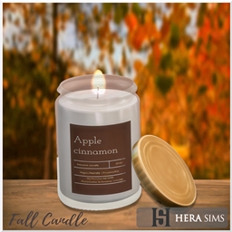 Apple cinnamon fall candle