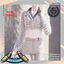 Cropped Contrast Trim Pocket Jacket Winter School Uniform logo