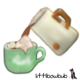 Trad FR Hot Chocolate Machine  littlbowbub logo