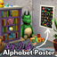 Simlish Alphabet poster for toddler or kids bedroom logo