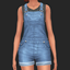 Discover University Short Overalls logo