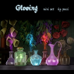 "Glowing" mini set logo