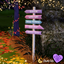 Halloween Kawaii Arrow Sign logo