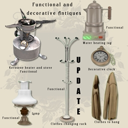 Functional and decorative Antiques UPDATE