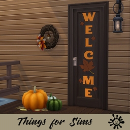 Door with Fall Decoration logo