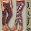 Girls Crimson and Gold Leggings logo