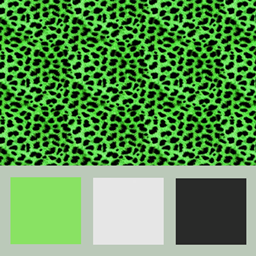 wallpaper with leopard print in green project image