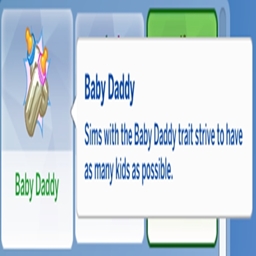 Baby Daddy Trait By KiaraSims4Mods Spanish Translation