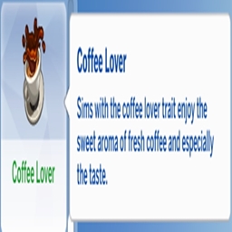 Coffee Lover Trait By KiaraSims4Mods Spanish Translation