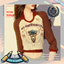 Women's Classic Raglan Collared Long-sleeves University Tee Shirt logo