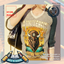 Men's Classic Raglan Long-sleeves Graphic University Tee Shirt logo