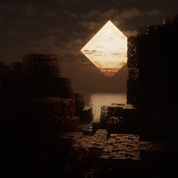 Spooky October w Herobrine logo