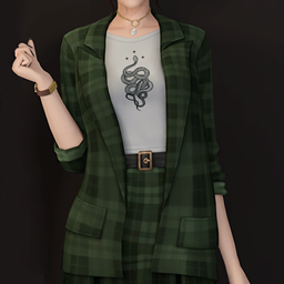 [Dark Acedemia Collection] - Plaid Jacket logo