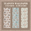 Teapots Wallpaper - 3 Patterns logo
