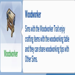 Woodworker Trait By KiaraSims4Mods Spanish Translation