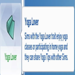 Yoga Lover Trait By KiaraSims4Mods Spanish Translation