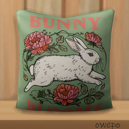 Bunny Blooms Cushion