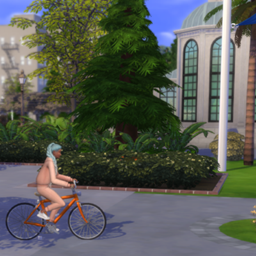 Loading screen  adult girl bike / Fond d’écran