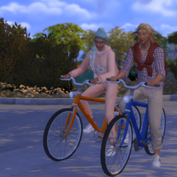 Loading screen Two adults bike / Fond d’écran