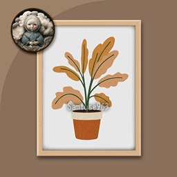 HQ Simple Plant Mini Painting One #1 Extra G Samtuse963