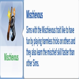 MIschievous Trait By KiaraSims4Mods Spanish Translation
