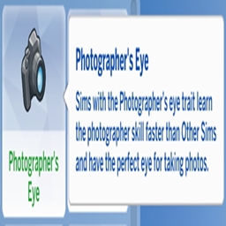 Photographer's Eye Trait By KiaraSims4Mods Spanish Translation