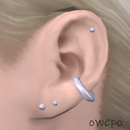 Left Ear Piercing Set - Silver Edition logo