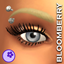 Eyelashes with mascara logo