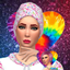 In October We Wear Pink Head Scarf logo