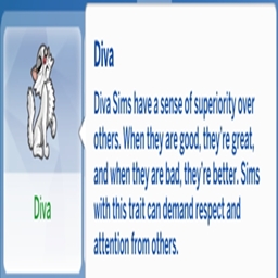 Diva Trait By KiaraSimsMods Spanish Translation