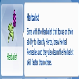 Herbalist Trait By KiaraSims4Mods Spanish Translation