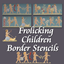 Children Frolicking Stencils logo