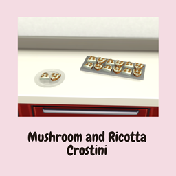 Mushroom and Ricotta Crostini