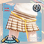 Girl's Double Striped Pleated Skirt Winter School Uniform logo