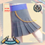 Girl's Chained Printed Skirt Above The Knee Winter School Uniform logo