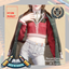 Girl's High Waist Contrast Stitch Pocket Necktie Winter School Uniform logo