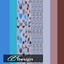 modern wallpaper in purple, blue and brown logo
