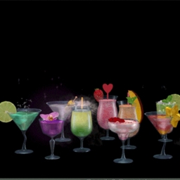 Bar cocktails with effects by somik_severinka Translation into Spanish