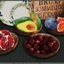FRUIT TRAY Pomegranate, fig, avocado and cherry by somik_severinka Translation into Spanish