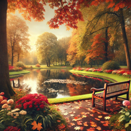 Autumn pond Loading screen / Fond d’écran