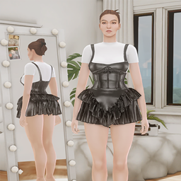 SLN satin dress op0013 project image